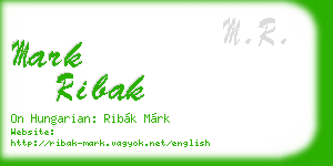 mark ribak business card